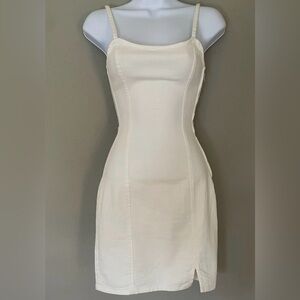 H&M Divided White Bodycon Mini Dress – Size M – NWT